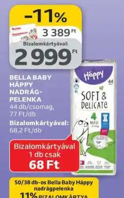 Auchan BELLA BABY HAPPY NADRÁG-PELENKA ajánlat