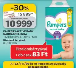 Auchan Pampers Active Baby Nadrágpelenka ajánlat