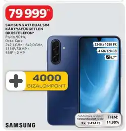Auchan Samsung A17 Dual SIM ajánlat