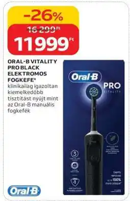 Auchan ORAL-B VITALITY PRO BLACK ELEKTROMOS FOGKEFE ajánlat