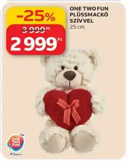 Auchan ONE TWO FUN PLÜSSMACKÓ SZÍVVEL ajánlat
