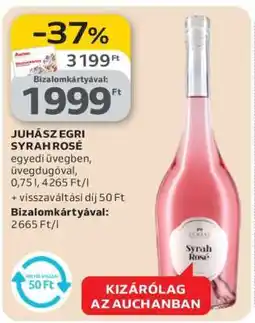Auchan JUHÁSZ EGRI SYRAH ROSÉ ajánlat
