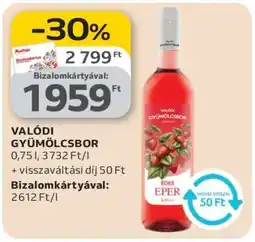 Auchan Valódi Gyümölcsbor ajánlat