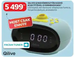 Auchan QILIVE Q1843 ÉBRESZTŐS RÁDIÓ KIVETÍTŐVEL GYERMEKEKNEK ajánlat