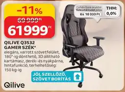 Auchan QILIVE Q3532 GAMER SZÉK ajánlat