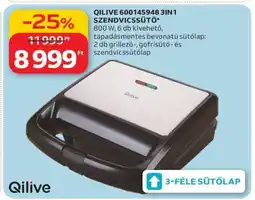 Auchan QILIVE 600145948 3IN1 SZENDVICSSÜTŐ ajánlat