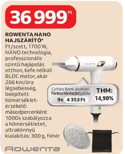 Auchan ROWENTA NANO HAJSZÁRÍTÓ ajánlat
