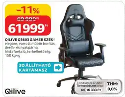Auchan QILIVE Q3603 GAMER SZÉK ajánlat