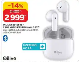 Auchan QILIVE 600158467 TRUE WIRELESS FÜLHALLGATÓ ajánlat