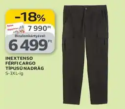 Auchan INEXTENSO FÉRFI CARGO TÍPUSÚ NADRÁG ajánlat