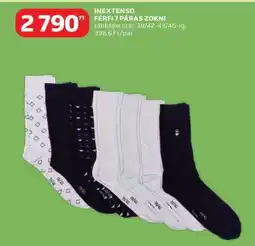 Auchan INEXTENSO FÉRFI 7 PÁRAS ZOKNI ajánlat