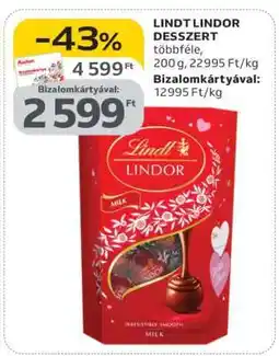 Auchan Lindt Lindor desszert ajánlat