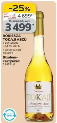 Auchan Borissza Tokaji Aszú ajánlat