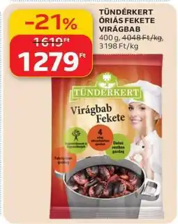 Auchan TÜNDÉRKERT ÓRIÁS FEKETE VIRÁGBAB ajánlat