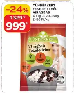 Auchan TÜNDÉRKERT FEKETE-FEHÉR VIRÁGBAB ajánlat