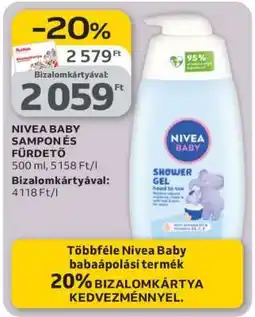 Auchan NIVEA BABY SAMPON ÉS FÜRDETŐ ajánlat