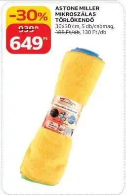 Auchan ASTONE MILLER MIKROSZÁLAS TÖRLŐKENDŐ ajánlat