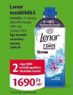 EcoFamily Lenor textilöblítő ajánlat