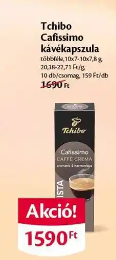 EcoFamily Tchibo Cafissimo Kávékapszula ajánlat