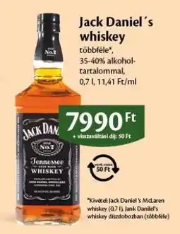 EcoFamily JACK DANIEL'S Whiskey ajánlat