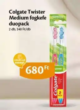 EcoFamily Colgate Twister Medium fogkefe duopack ajánlat