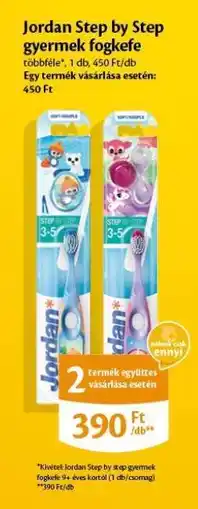 EcoFamily Jordan Step by Step gyermek fogkefe ajánlat