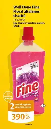 EcoFamily Well Done Fine Floral általános tisztító ajánlat