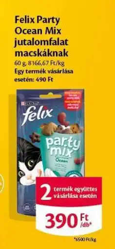 EcoFamily Felix Party Ocean Mix jutalomfalat macskáknak ajánlat