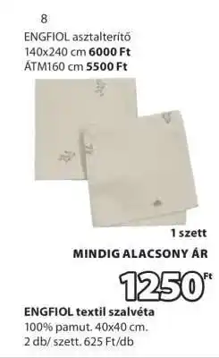JYSK ENGFIOL textil szalvéta ajánlat
