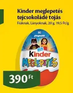 EcoFamily Kinder meglepetés tejcsokoládé tojás ajánlat