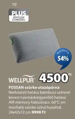 JYSK FOSSAN szürke utazópárna ajánlat