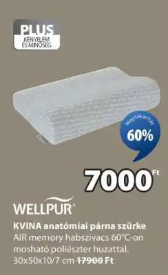 JYSK WELLPUR KVINA anatómiai párna szürke ajánlat
