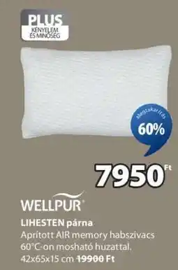 JYSK WELLPUR LIHESTEN párna ajánlat