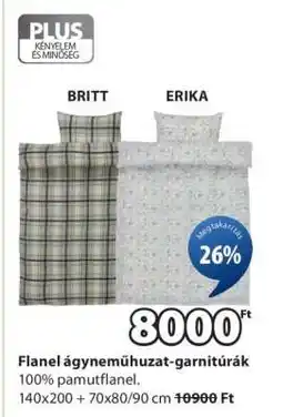 JYSK FLANEL ÁGYNEMŰHUZAT-GARNITÚRÁK ajánlat