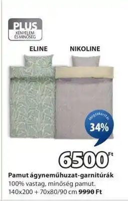 JYSK Pamut ágyneműhuzat-garnitúrák ajánlat