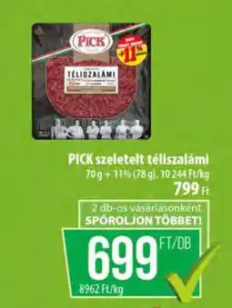 Coop PICK Szeletelt téliszalámi ajánlat
