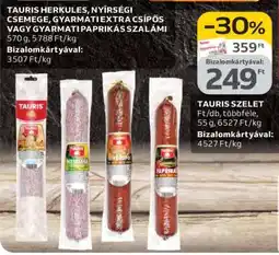 Auchan TAURIS HERKULES, NYÍRSÉGI CSEMEGE, GYARMATI EXTRA CSÍPŐS VAGY GYARMATI PAPRIKÁS SZALÁMI ajánlat