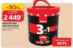 Auchan BRAVOS 3in1 instant kávé ajánlat