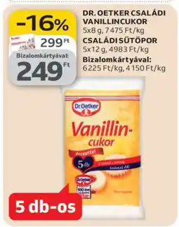 Auchan DR. OETKER CSALÁDI VANILLINCUKOR ajánlat