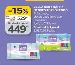 Auchan BELLA BABY HAPPY NEDVES TÖRLŐKENDŐ ajánlat