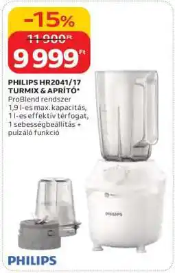 Auchan PHILIPS HR2041/17 TURMIX & APRÍTÓ ajánlat