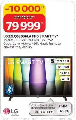 Auchan LG 32LQ63006LA FHD SMART TV ajánlat