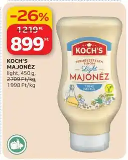 Auchan Koch's majonéz ajánlat