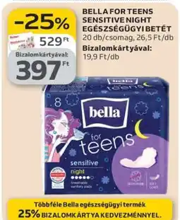Auchan BELLA FOR TEENS SENSITIVE NIGHT EGÉSZSÉGÜGYI BETÉT ajánlat
