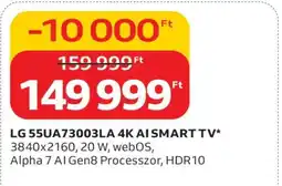 Auchan LG 55UA73003LA 4K AI Smart TV ajánlat