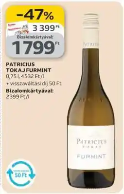 Auchan PATRICIUS TOKAJ FURMINT ajánlat