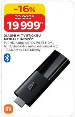 Auchan Xiaomi Mi TV Stick EU Médialejátszó ajánlat