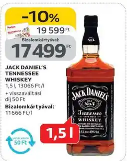 Auchan Jack Daniel's Tennessee whiskey ajánlat