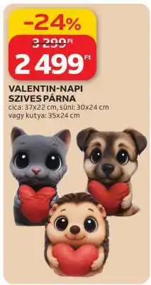 Auchan VALENTIN-NAPI SZÍVES PÁRNA ajánlat