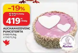 Auchan Auchan Kedvenc Puncstorta ajánlat